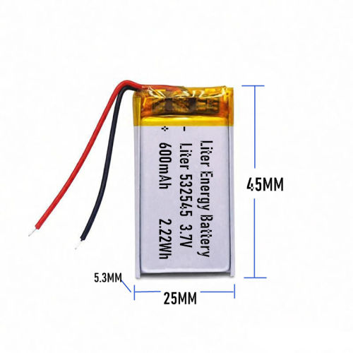 3.7v 532545 600mah  Polymer Lithium Battery Lipo battery