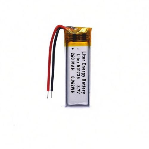3.7v 501735 260mah  Polymer Lithium Battery Lipo battery