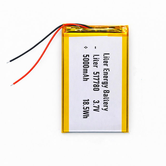 3.7v 517780 5000mah  Polymer Lithium Battery Lipo battery