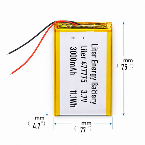 3.7v 477775 3000mah  Polymer Lithium Battery Lipo battery