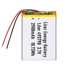 3.7v 493798 2900mah  Polymer Lithium Battery Lipo battery