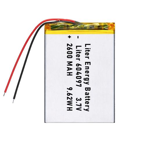 3.7v 604097 2600mah  Polymer Lithium Battery Lipo battery