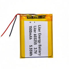 3.7v 603255 1500mah  Polymer Lithium Battery Lipo battery