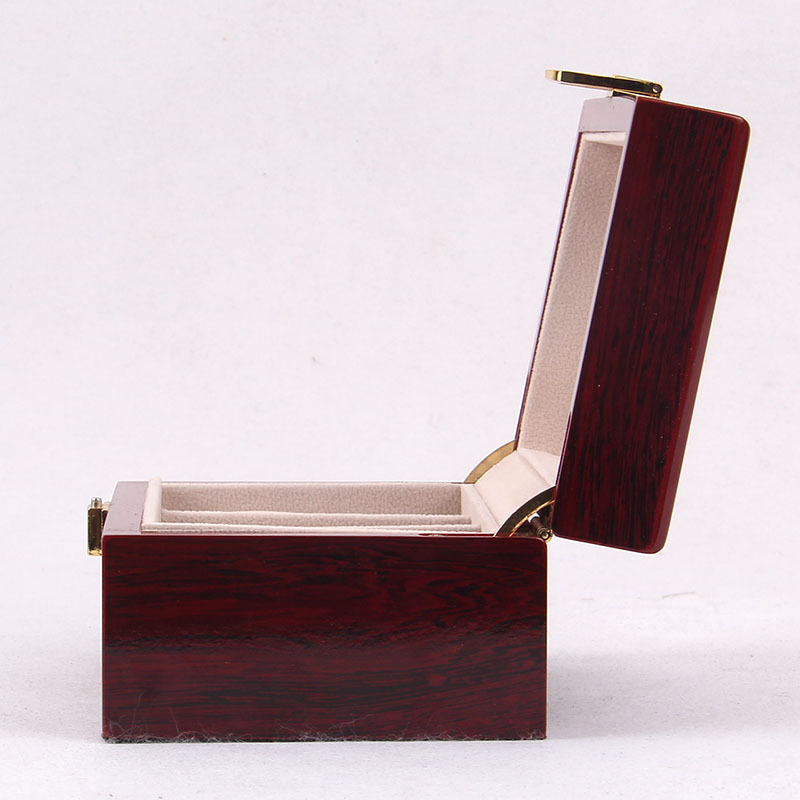 Luxury Gift Classic Wine Red Wood Watch Box 3 slots Wooden Watches Storage Box