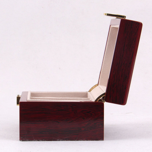 Luxury Gift Classic Wine Red Wood Watch Box 3 slots Wooden Watches Storage Box