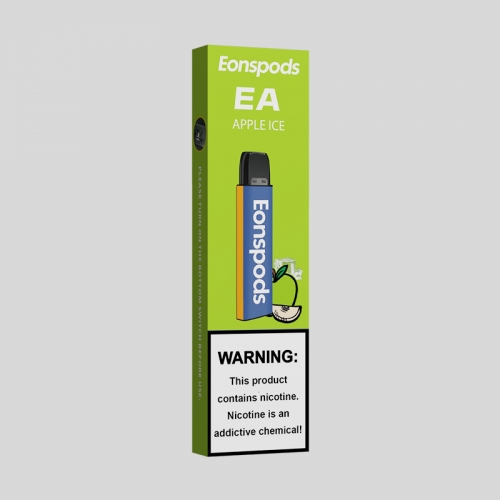 Eonspods EA Apple Ice Disposable Vape With A Electricty Leak-proof Switch For safer,With A Mini Size,Dust Cap