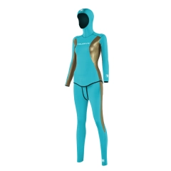 Lake blue + gold