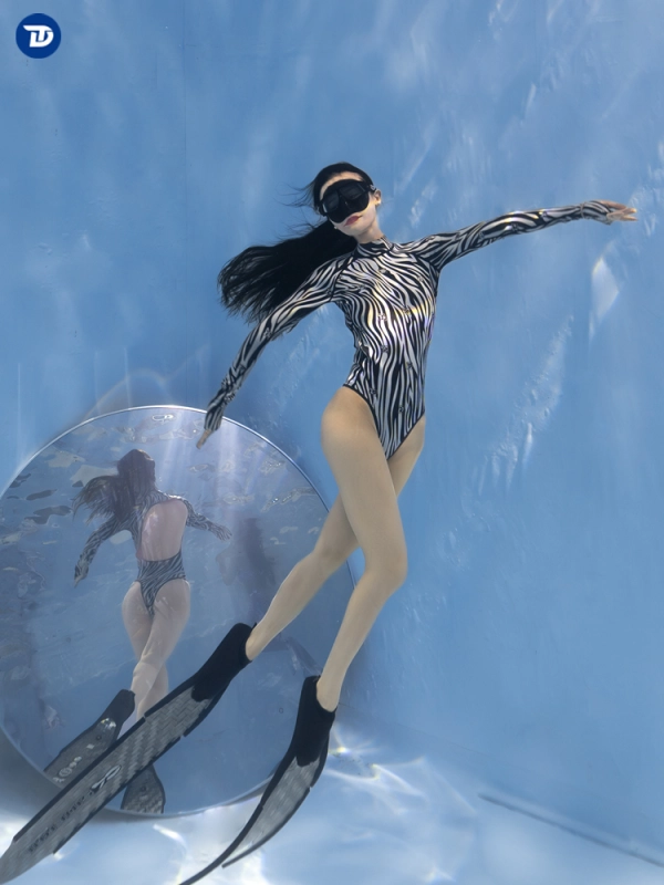 Zebra Print Series Bikini Backless Wetsuit 2mm