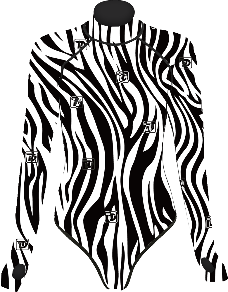Zebra Print Series Bikini Backless Wetsuit 2mm