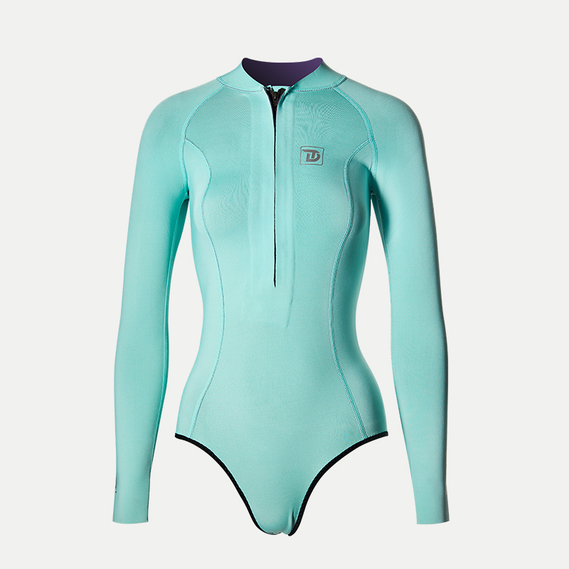 TRUDIVE Super Elastic Zipper spring wetsuit Cut Bikini