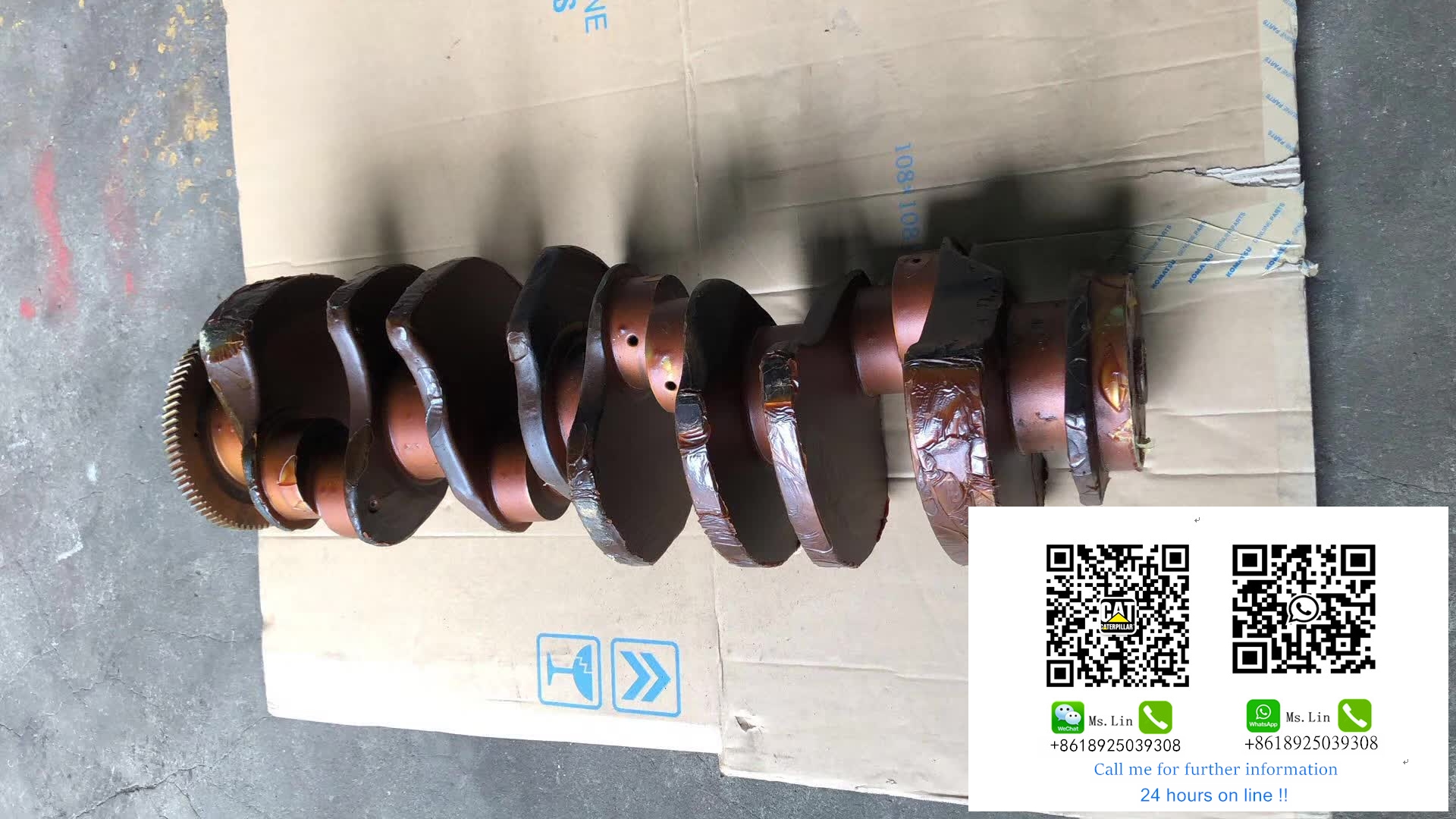 6D110 6D114 6D125 6D14 6D16 6D17 The crankshaft