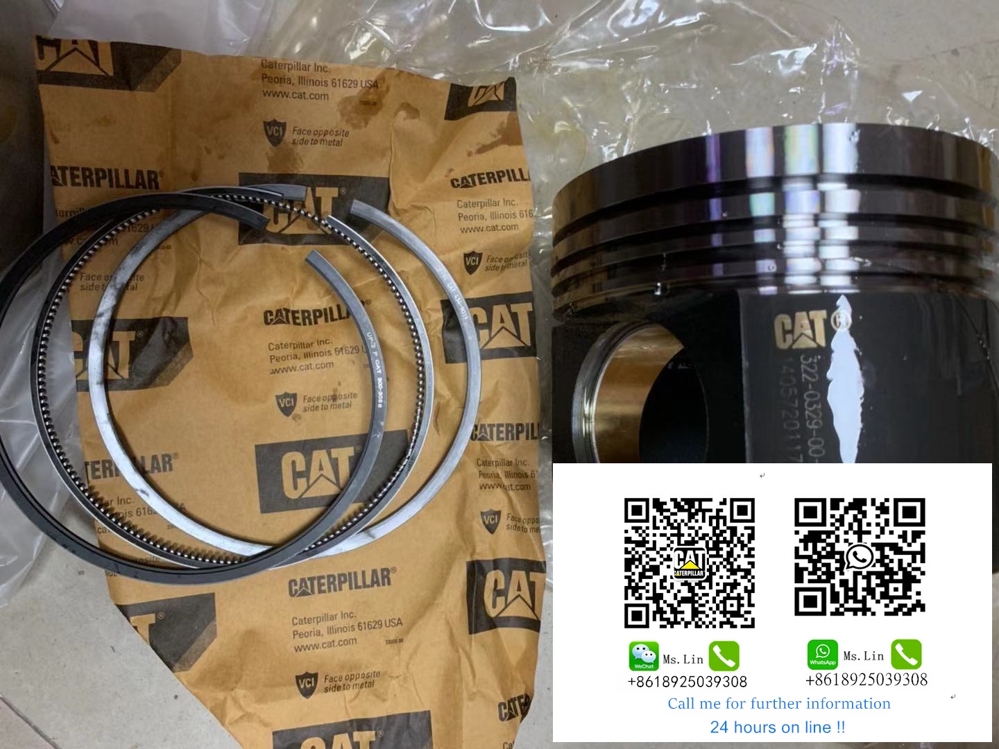 0R9731 Cylinder Liner 0R-09731 Sleves 1014948 Sets 101-4948 Piston 1277775 Engine 127-7775