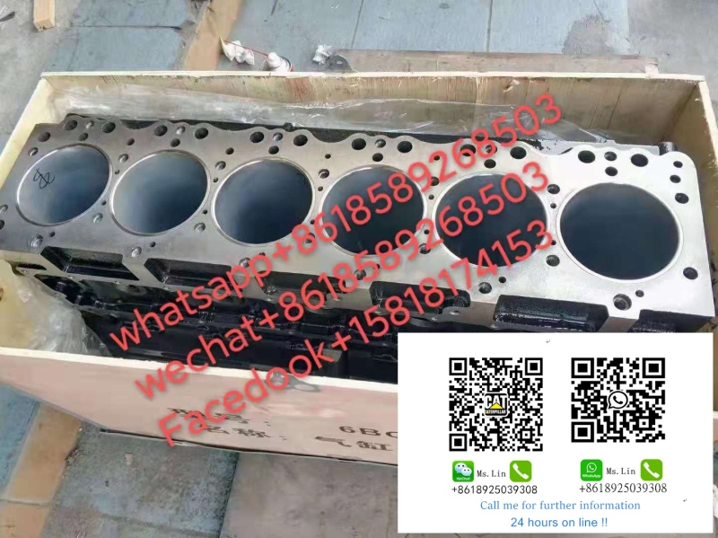 Machinery engine cylinder block 6151-22-1100 for excavator PC400-6 engine SAA6D125E-2 engine parts parts 6151-25-1301 WA470-3 accessories
