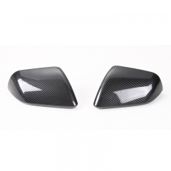 SAPart Rearview Mirrors Mustang Glossy Black Carbon Fiber Mirror Cover(American Version)