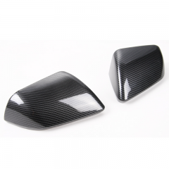 SAPart Rearview Mirrors Mustang Glossy Black Carbon Fiber Mirror Cover(American Version)