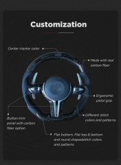 SAPart Steering Wheels For Vehicles Custom Carbon Fiber Steering Wheel