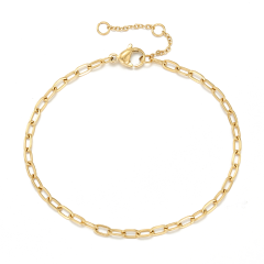 14K Gold Plated Stainless Steel Jewelry Bracelets for Women Girls