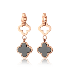 Wholesale Gold Earrings Jewelry Fashion Brand 2021 Clover Stainless Steel