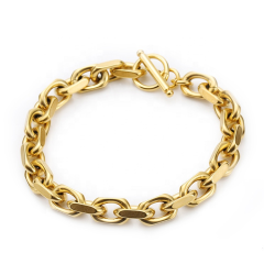 Gold Stainless Steel Hipster Cross Bracelet New Style
