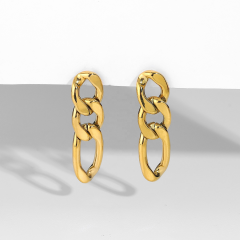 2021 Fashion Long Chain Dangle Earrings, Women's Stainless Steel Drop Earrings