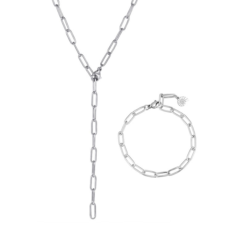 New Trendy Jewelry 2021 New Style For Women 316l Stainless Steel Chain Necklace