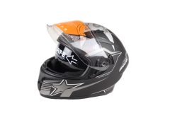 Dot approved full face helmet in double visor