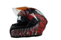 Dot approved full face helmet in double visor