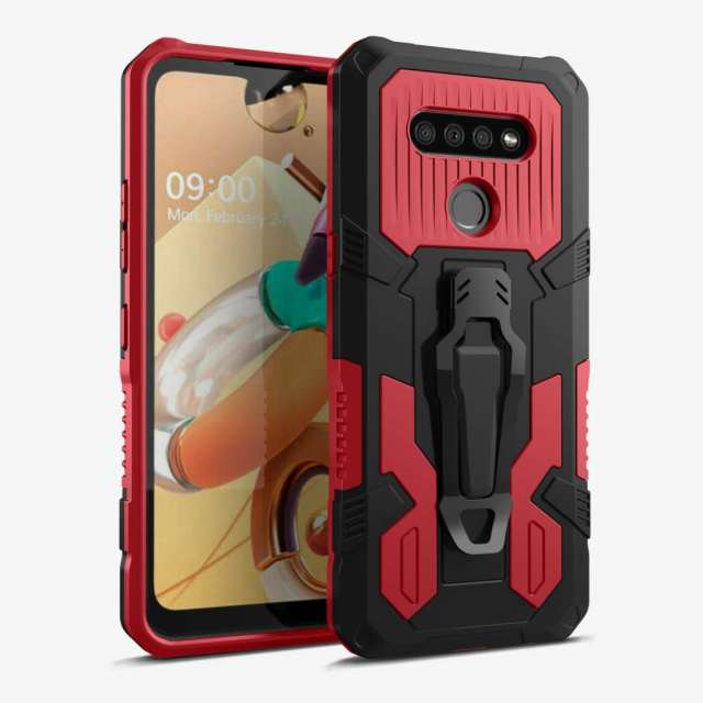 Kickstand Armor Dropproof PC TPU Hybrid Case with Magnetic Metal Sheet for iPhone XS/X 5.8-inch - Black