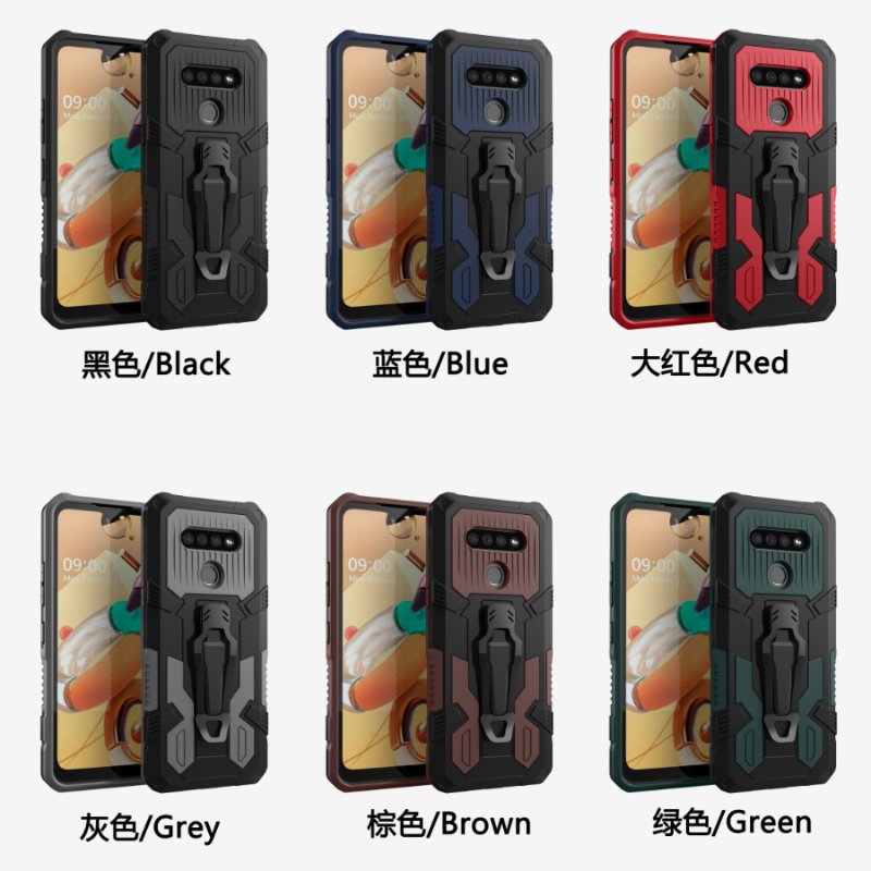 Kickstand Armor Dropproof PC TPU Hybrid Case with Magnetic Metal Sheet for iPhone XS/X 5.8-inch - Black
