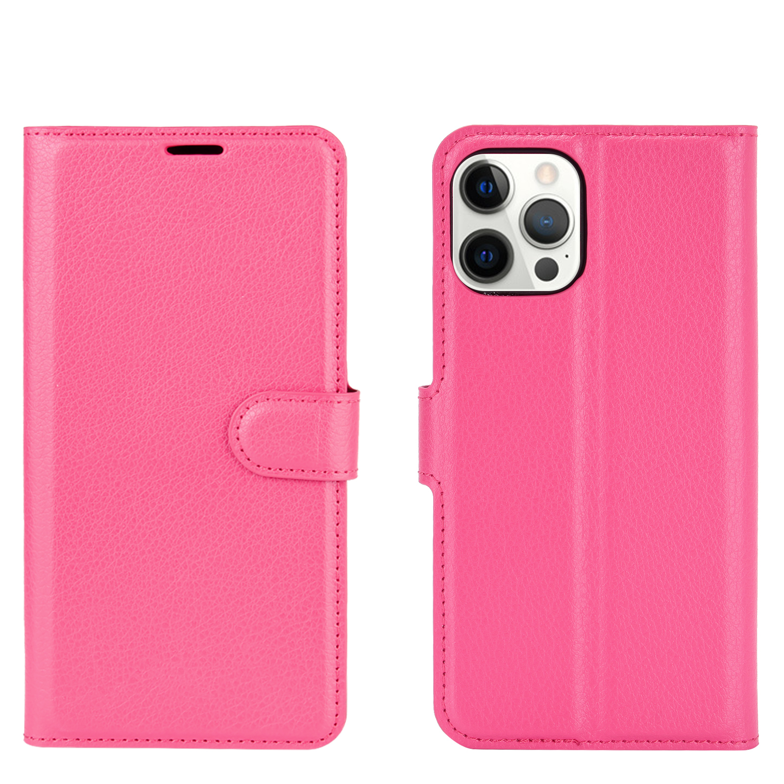 Lychee Grain Wallet Leather Phone Case for Huawei P10 Plus - Black