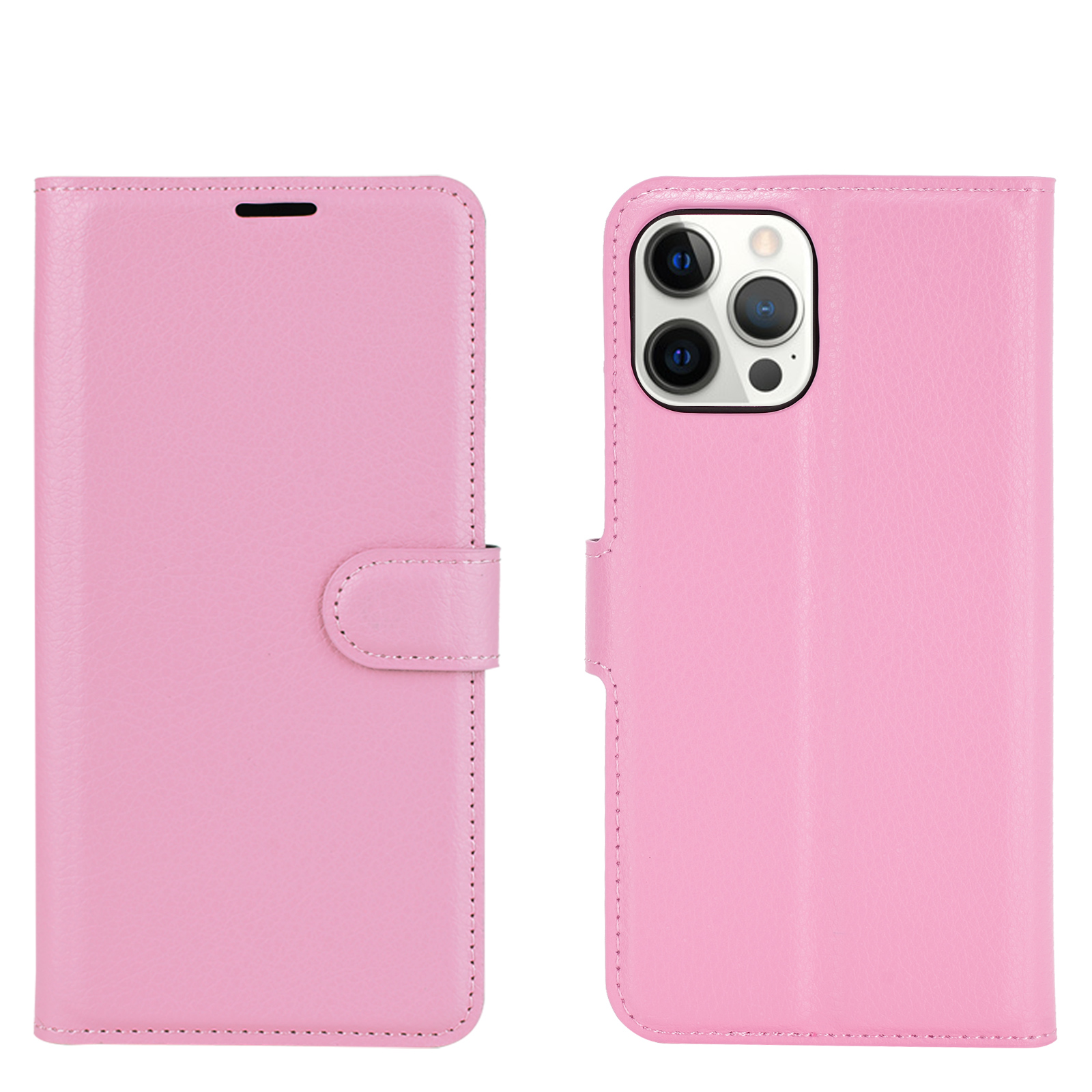 Lychee Grain Wallet Leather Phone Case for Huawei P10 Plus - Black