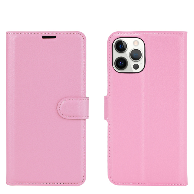 Lychee Grain Wallet Leather Phone Case for Huawei P10 Plus - Black
