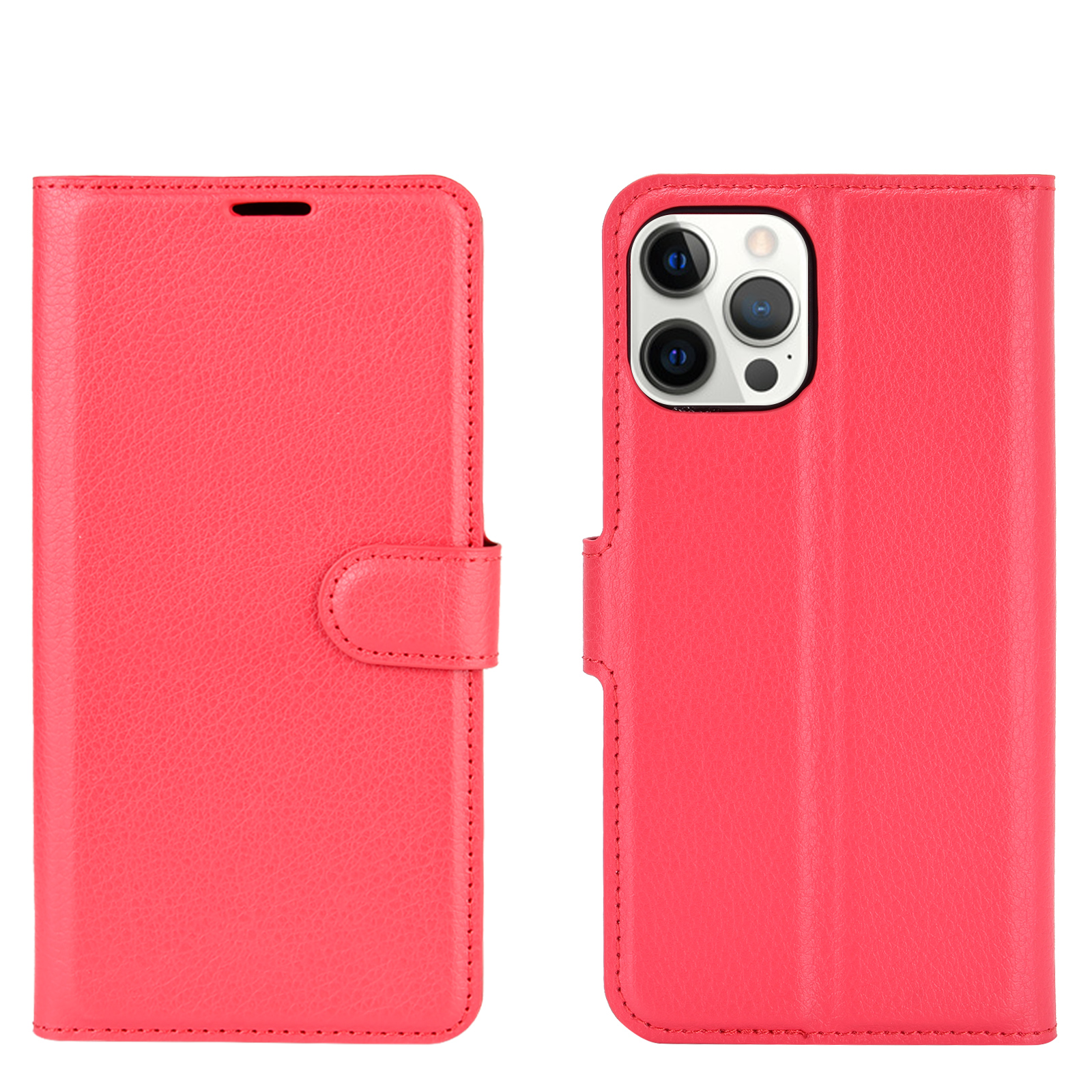 Lychee Grain Wallet Leather Phone Case for Huawei P10 Plus - Black