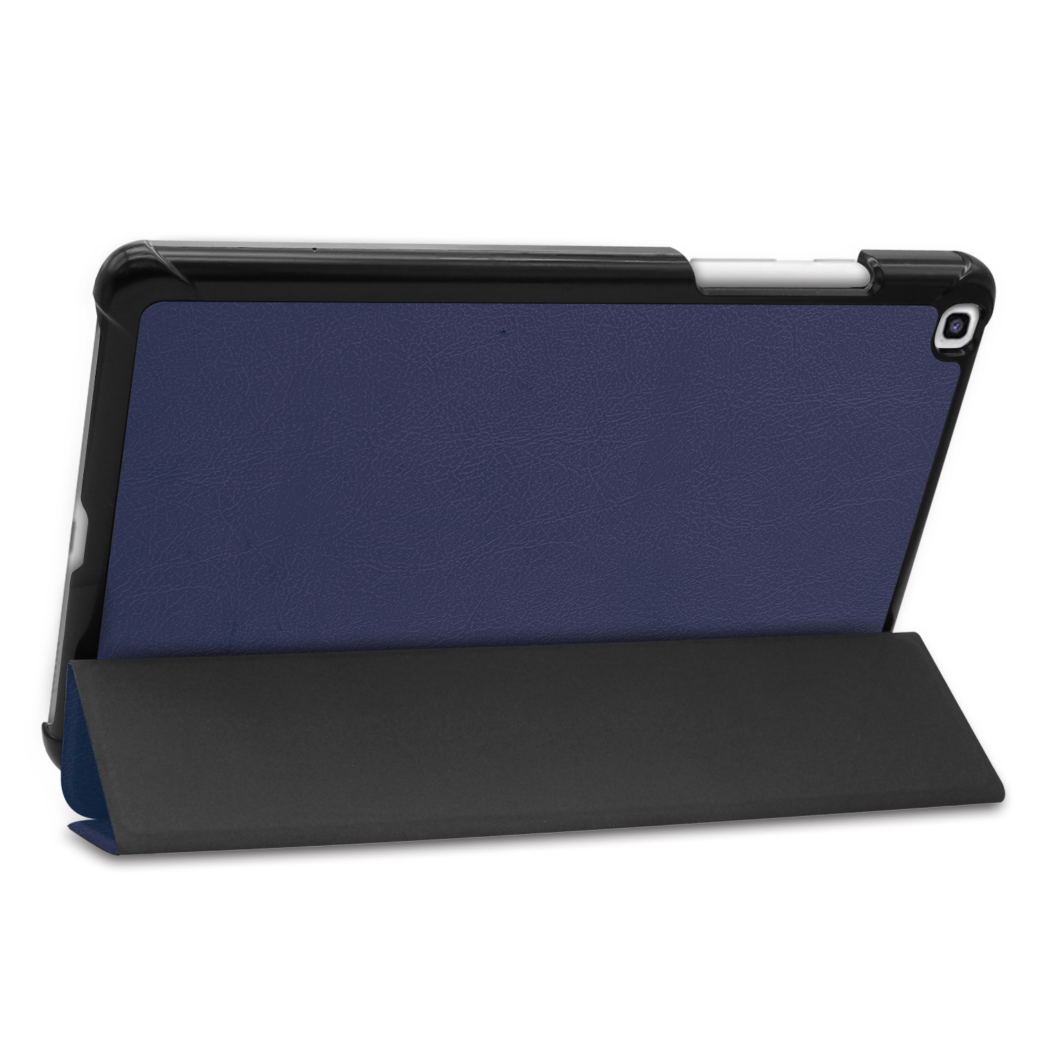 Tri-fold Stand PU Leather Flip Case for Samsung Galaxy Tab A7 Lite 8.7 inch 2021 SM-T220/T225- Black