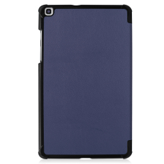 Tri-fold Stand PU Leather Flip Case for Samsung Galaxy Tab A7 Lite 8.7 inch 2021 SM-T220/T225- Black