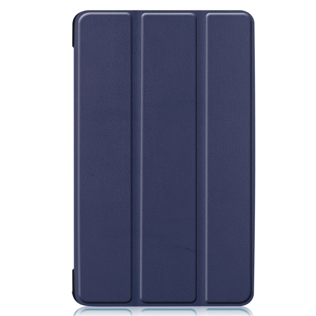 Tri-fold Stand PU Leather Flip Case for Samsung Galaxy Tab A7 Lite 8.7 inch 2021 SM-T220/T225- Black