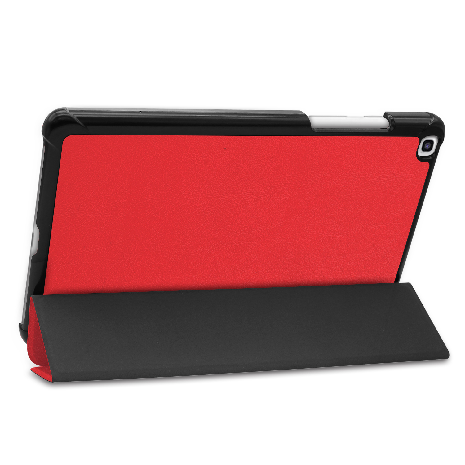 Tri-fold Stand PU Leather Flip Case for Samsung Galaxy Tab A7 Lite 8.7 inch 2021 SM-T220/T225- Black