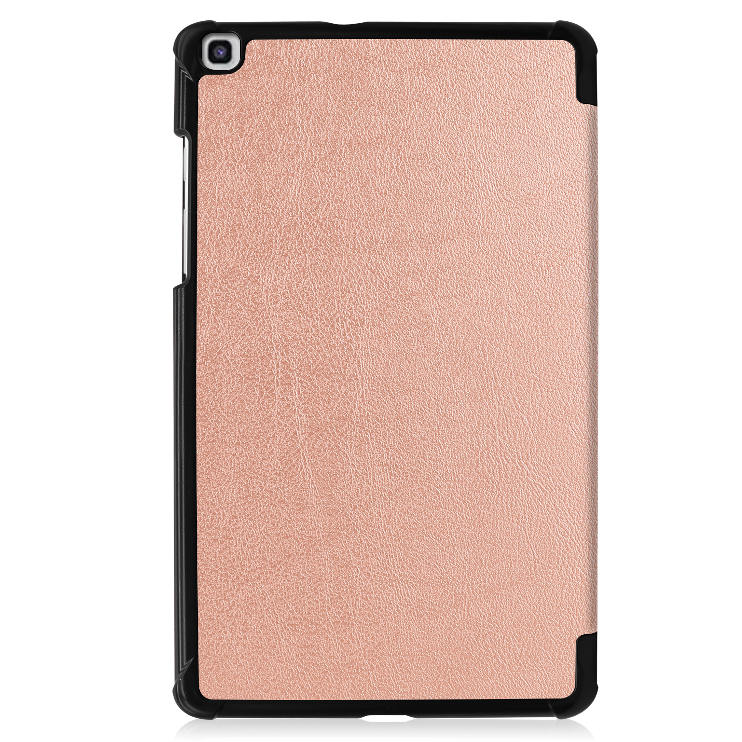 Tri-fold Stand PU Leather Flip Case for Samsung Galaxy Tab A7 Lite 8.7 inch 2021 SM-T220/T225- Black