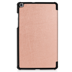 Tri-fold Stand PU Leather Flip Case for Samsung Galaxy Tab A7 Lite 8.7 inch 2021 SM-T220/T225- Black