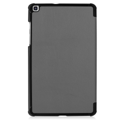 Tri-fold Stand PU Leather Flip Case for Samsung Galaxy Tab A7 Lite 8.7 inch 2021 SM-T220/T225- Black