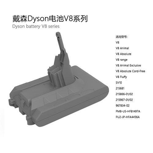 21.6V 3000mAh Dyson V8 Battery for Dyson Vacuum Cleaner V8 Series