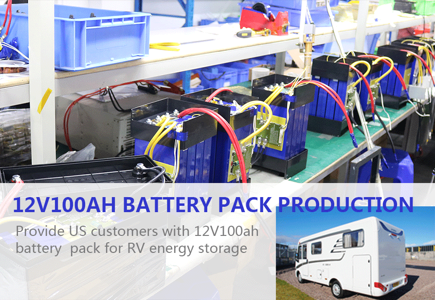 12V100Ah battery pack production