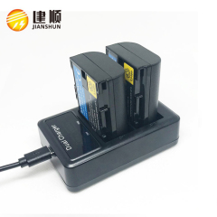 High quality camera battery lpe6/lp-e6 and LCD display USB charger for can battery