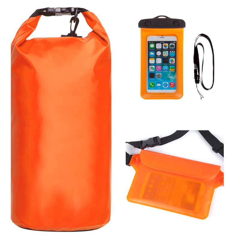 3-Piece Waterproof Kit Keeps Gear Dry with Adjustable Strap