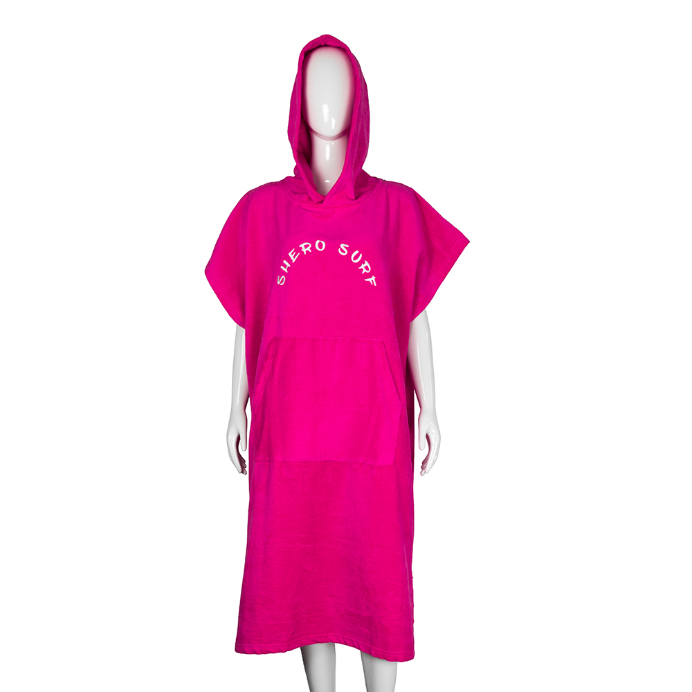 Serviette de poncho de bain en coton Surf