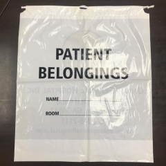 Biodegradable drawstring laundry poly bag with printing