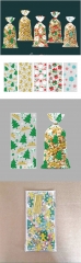 Merry Christmas Gift Plastic Bags Xmas Cookie New Year Candy Bag Custom Printed For Gift Packaging