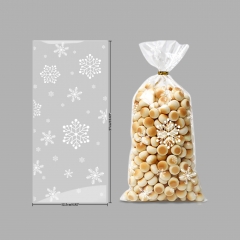 Merry Christmas Gift Plastic Bags Xmas Cookie New Year Candy Bag Custom Printed For Gift Packaging