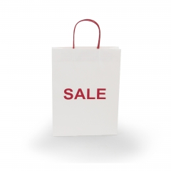 White Kraft shopping bag