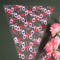 Transparent Plastic Flower Bag Bouquet Wrapping Bag
